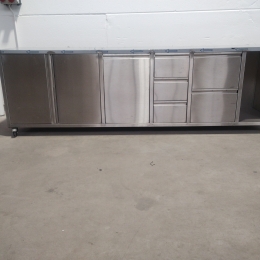 Mobile s/s work table cabinet